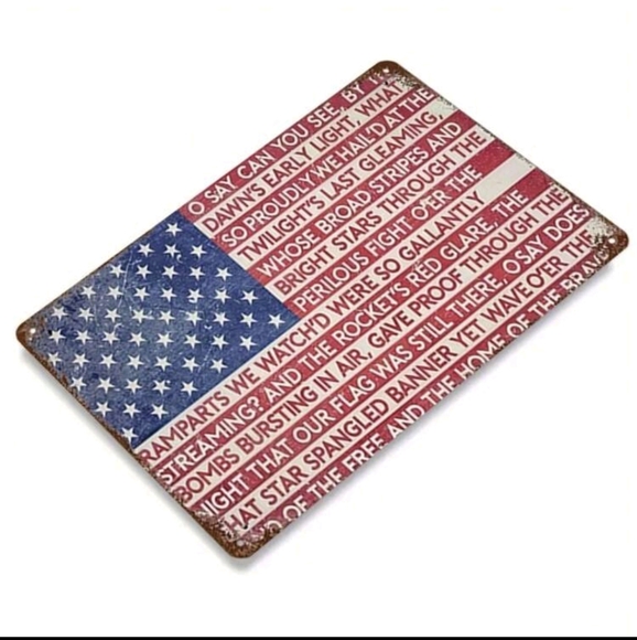 Star Spangled Banner American Flag Decorative Art - Picture 8 of 10